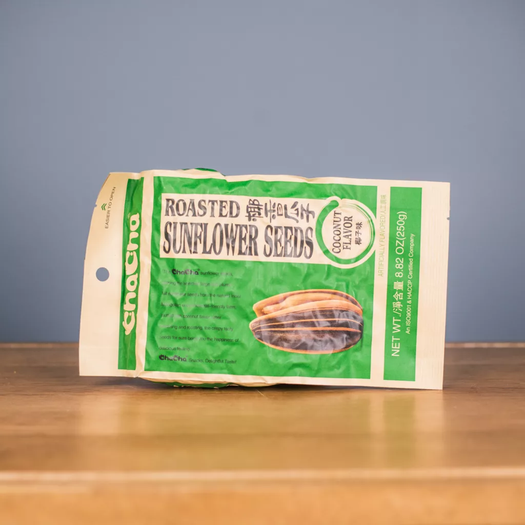 Cha Cha Roasted Sunflower Seeds Coconut Flavor