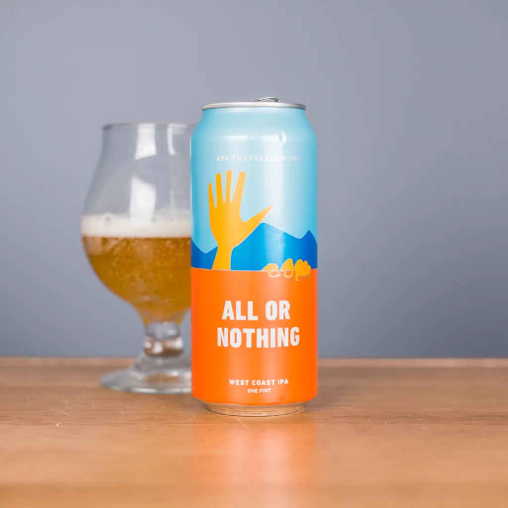 Threes Brewing All or Nothing West Coast IPA